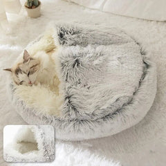 Lunara — Plush Cat Bed with Joint Support and Cozy Design 