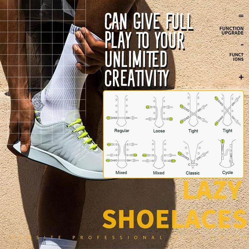 Luxe Lazy Shoelaces | No Tie Elastic Silicone Laces for Slip-On Comfort 
