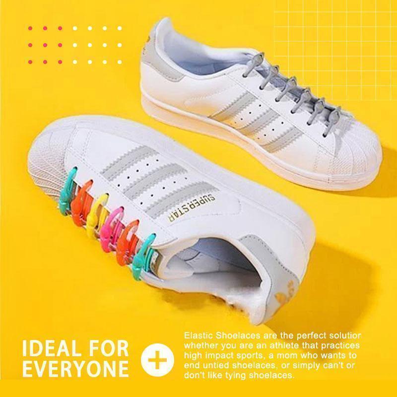 Luxe Lazy Shoelaces | No Tie Elastic Silicone Laces for Slip-On Comfort 