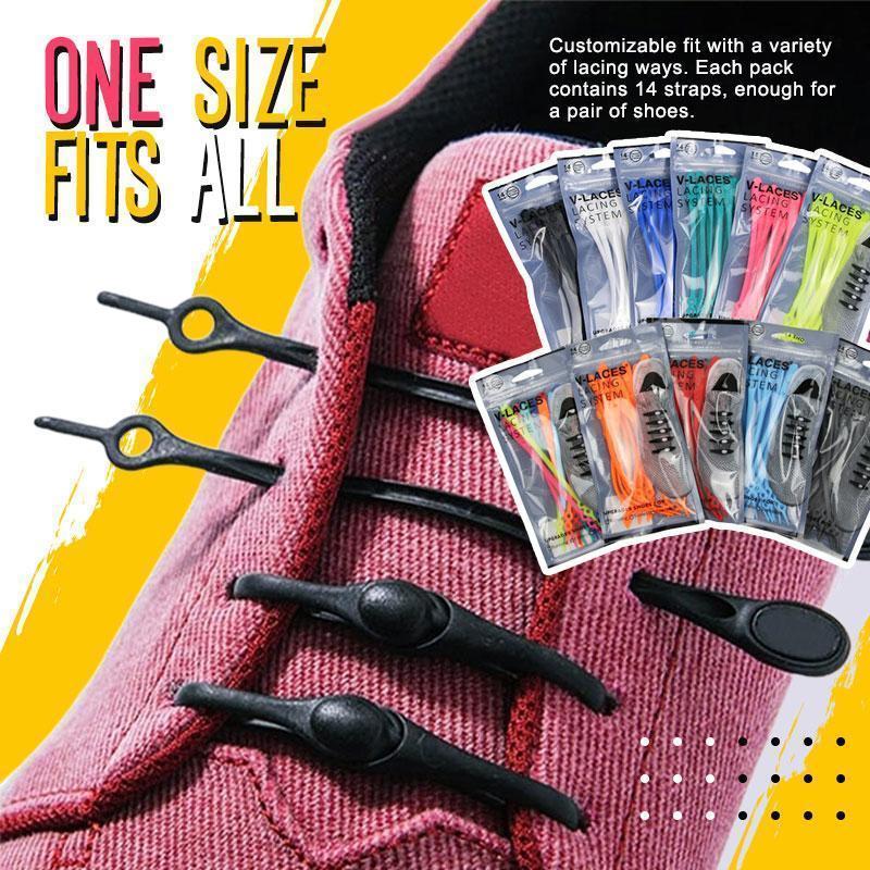 Luxe Lazy Shoelaces | No Tie Elastic Silicone Laces for Slip-On Comfort 