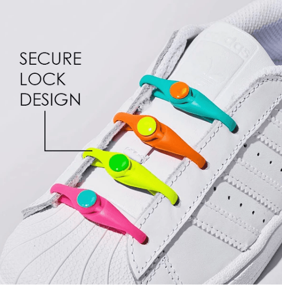 Luxe Lazy Shoelaces | No Tie Elastic Silicone Laces for Slip-On Comfort 