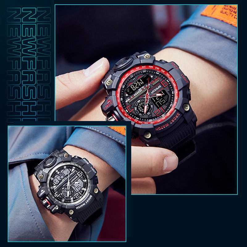 M-Series 50M Luminous Multifunction Men's Sports Watch | Day-Date Alarm Stopwatch 