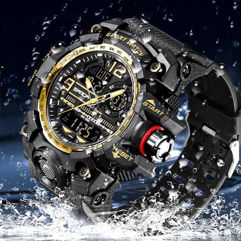 M-Series 50M Luminous Multifunction Men's Sports Watch | Day-Date Alarm Stopwatch 