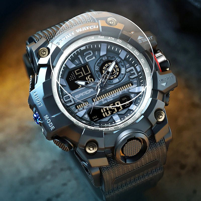 M-Series 50M Luminous Multifunction Men's Sports Watch | Day-Date Alarm Stopwatch 