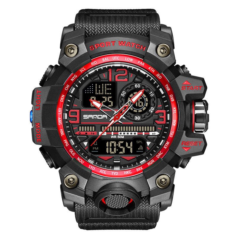 M-Series 50M Luminous Multifunction Men's Sports Watch | Day-Date Alarm Stopwatch 