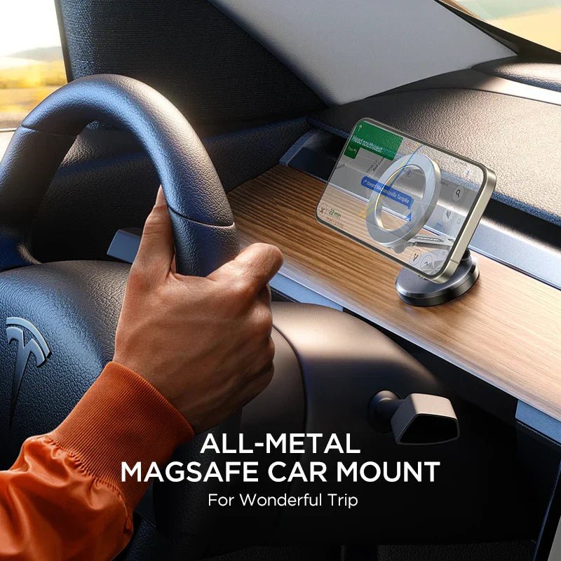 Magnetic Car Phone Holder | Watch Your Phone's Map Completely Safely While Driving with GripMate™ 