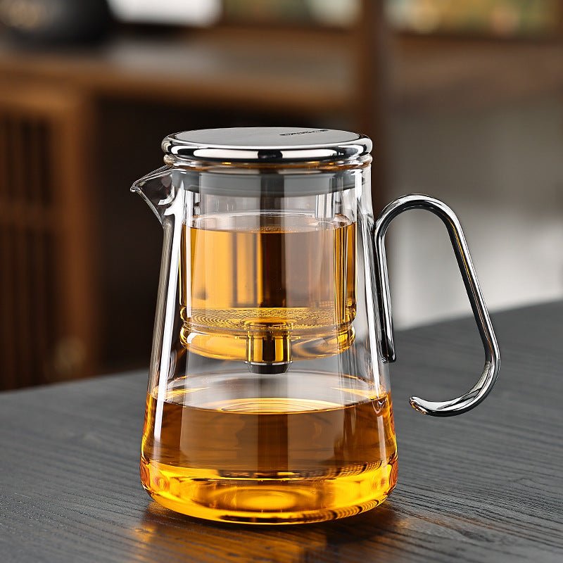 Magnetic Glass Tea Set for Smooth Brewing – 700ml Borosilicate and Stainless Steel 
