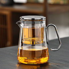 Magnetic Glass Tea Set for Smooth Brewing – 700ml Borosilicate and Stainless Steel 