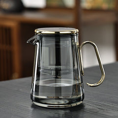 Magnetic Glass Tea Set for Smooth Brewing – 700ml Borosilicate and Stainless Steel 