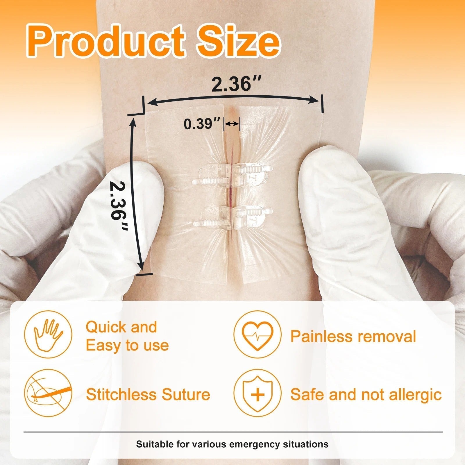 2PCS Advanced Wound Closure Kit 