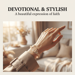 Marian Medallion Bracelet | Gold-Plated Copper Filigree Faith Jewelry 