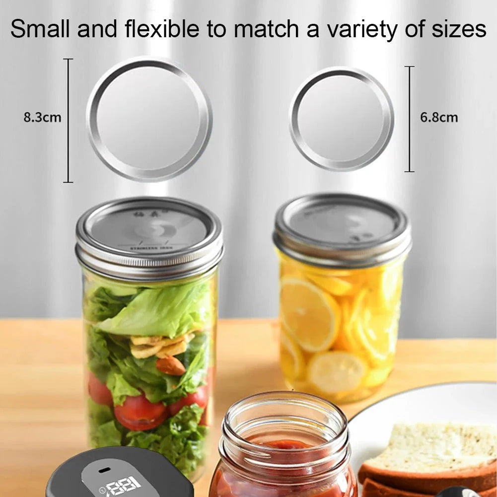Mason Vacuum Sealer Machine | Cordless, Compact Design for Food Preservation 