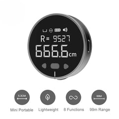 Measure everything in the blink of an eye, without a bulky Electronic Ruler Rechargeable 8 Functions Rangefinder Portable HD LCD Screen Long Standby Multifunction Ruler 
