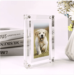 Melo Digital Picture Frame | 5-Inch Transparent, Quick Upload 