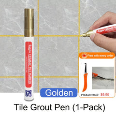 MendLine Grout Refresh Pen | Waterproof Tile Marker for Kitchens & Baths