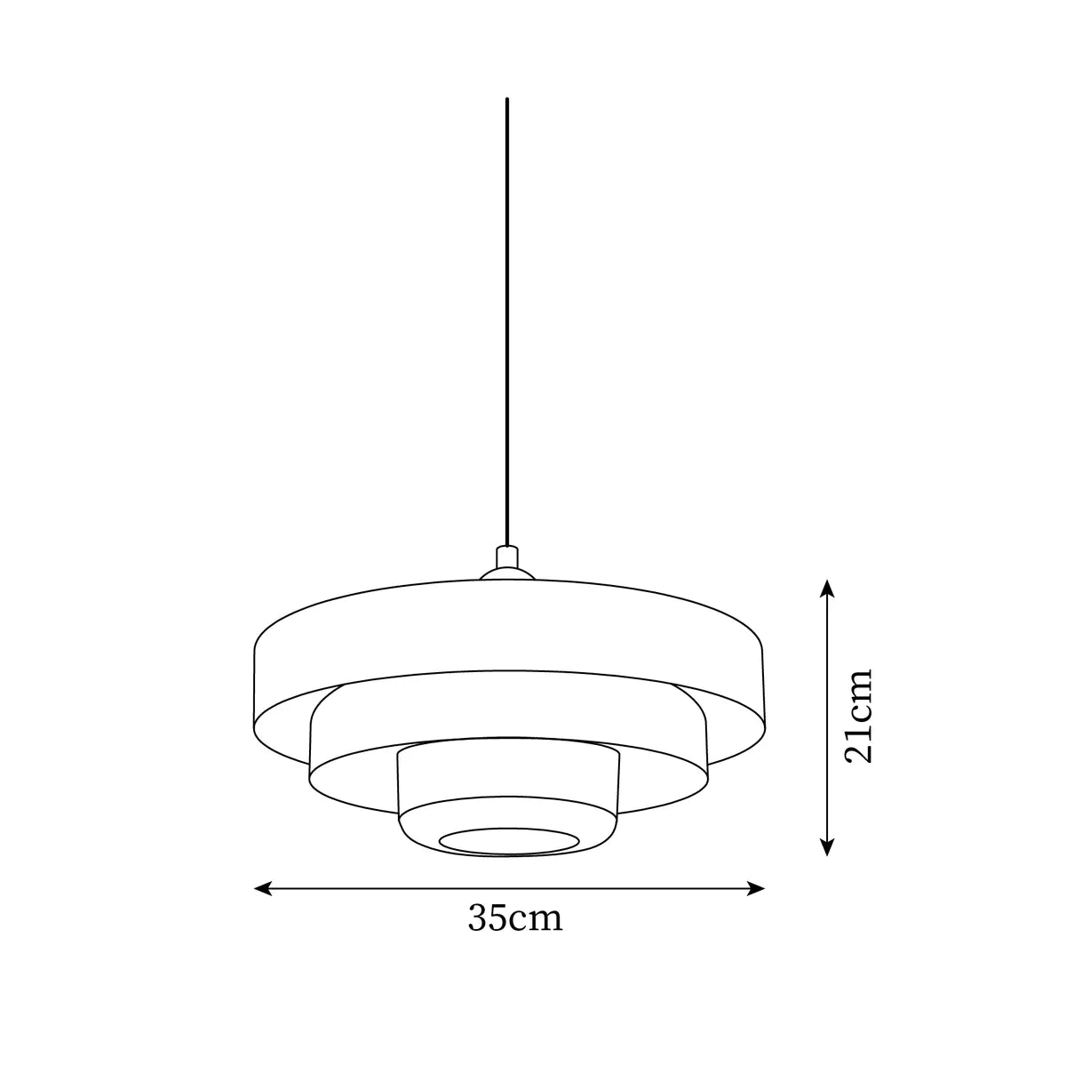 Mid-Century Pendant Light in Orange Metal – Bauhaus Style Ceiling Fixture 