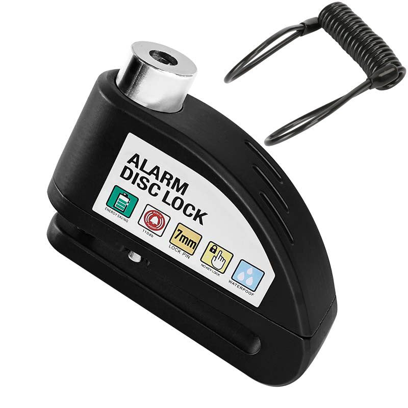 MetroLock Motorcycle Disc Brake Alarm Lock | 110dB Security, 6mm Pin, Alloy Body 