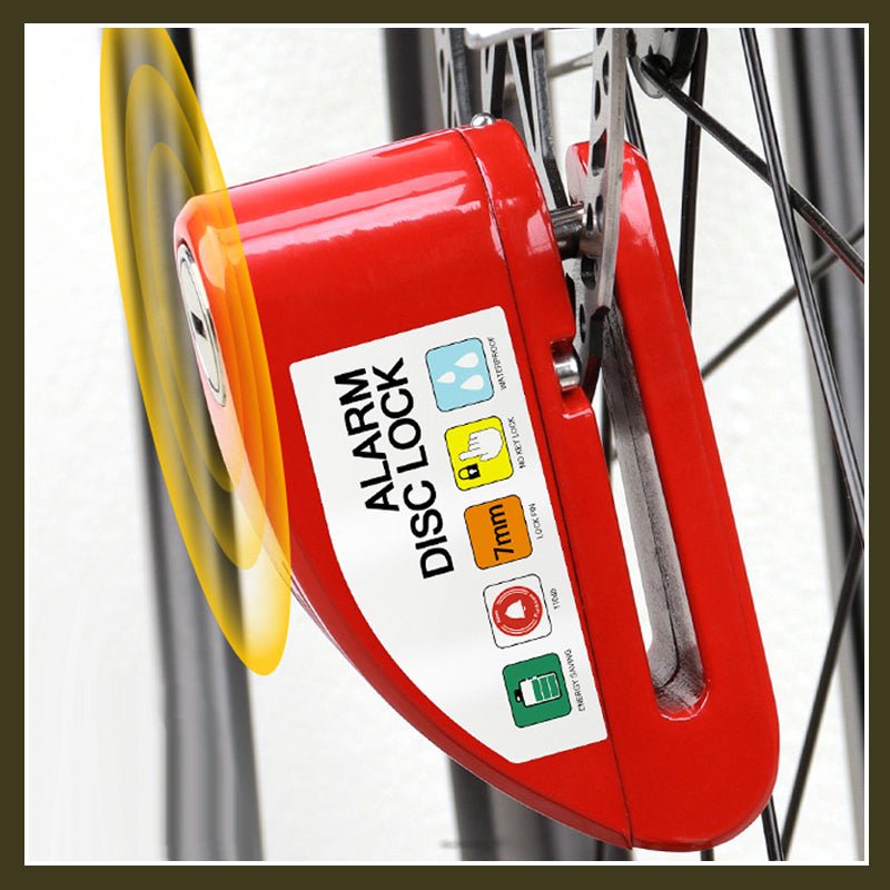 MetroLock Motorcycle Disc Brake Alarm Lock | 110dB Security, 6mm Pin, Alloy Body 