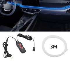 NeonFlow Car LED Interior Light Strip | Music Sync, USB Power, App Control