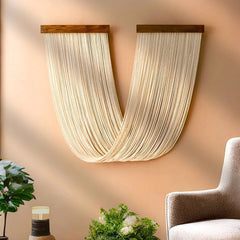 Nordic Textured Wall Tapestry – Handwoven Magnetic Art for Home Décor