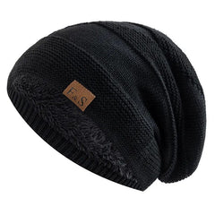 Pavi Beanie Hat | Soft Fleece, Black Winter Accessory