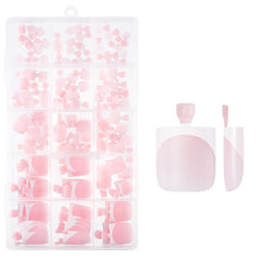 PearlFit Press-On Toenails | 150-Piece Easy Manicure Set With Soft Gel Base