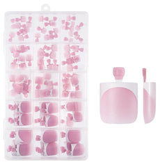 PearlFit Press-On Toenails | 150-Piece Easy Manicure Set With Soft Gel Base