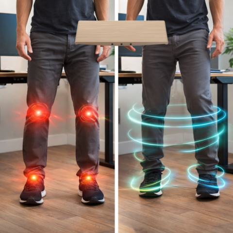 BalanceBoard™ CoreActive - 360° Wooden Wobble Board for Standing Desk & Training 