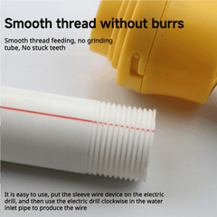 PipeFit PVC Threading Die Kit | 1/2, 3/4 & 1 in NPT Coarse Thread Tool