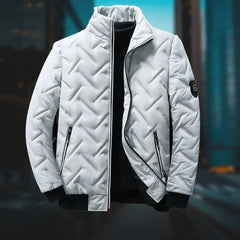 Renzoy Men's Puffer Jacket | Classic Winter Coat for Warmth and Style