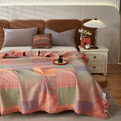 Reversible Cotton Patchwork Quilt – Lightweight and Breathable Design for All Seasons