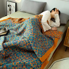 Reversible Organic Cotton Quilt – Six-Layer Breathable Design for All-Season Comfort
