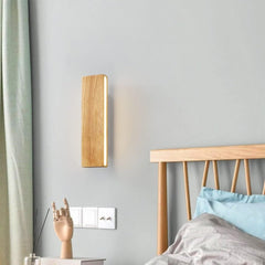 Rotatable Wood LED Wall Light – Modern Wall Sconce with Adjustable Direction for Home Interiors