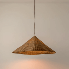 Rustic Rattan Pendant Light – Woven Ceiling Light Fixture for Warm Interiors, Adjustable Height, Ideal for Living Room and Dining Room