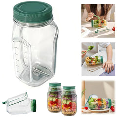 Savor Salad Pod | Leakproof Food Storage Container for Fresh Fruits and Vegetables