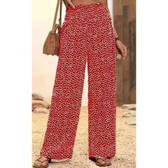 Serene Print Wide-Leg Pants | Smocked Waist, Lightweight Pull-On Fit