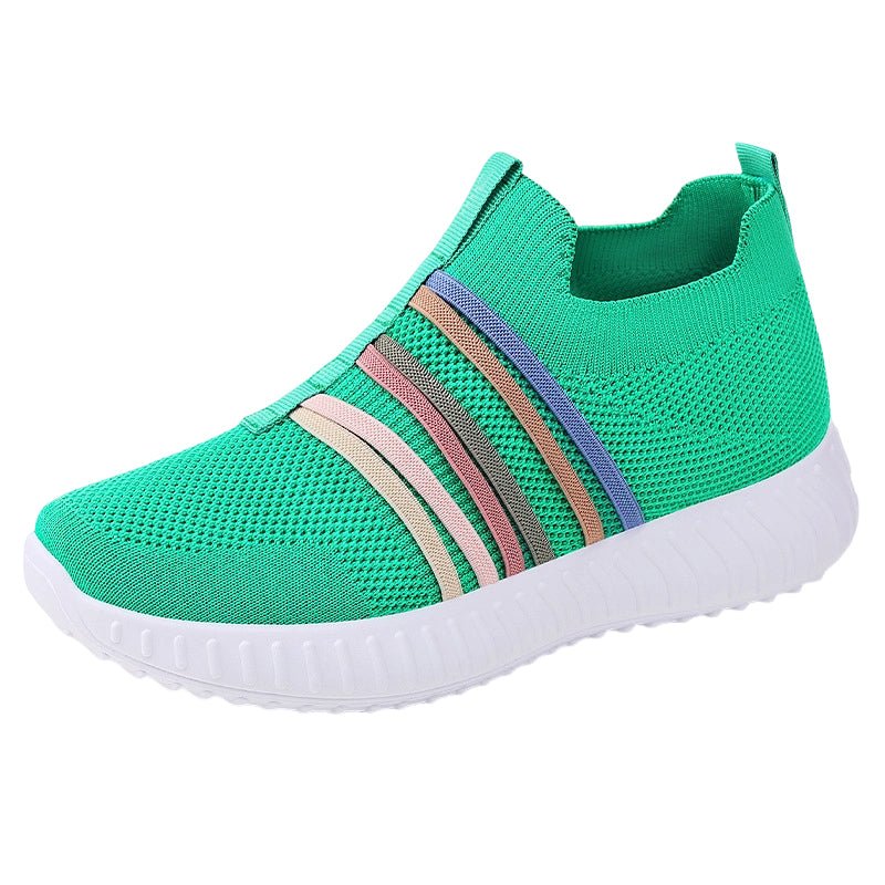 Serra Women's Breathable Knit Slip-On Sneakers | Lightweight PVC Sole