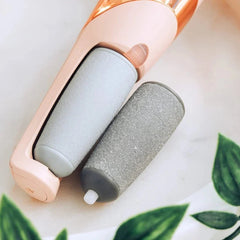 Foot Care Device for Gentle Exfoliation | Waterproof with Dual Roller Strength and 100-Minute Battery Life 