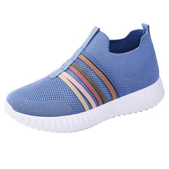 StrideAir Knit Slip-On Sneakers | Mesh Upper, Arch Support, Lightweight PVC Sole