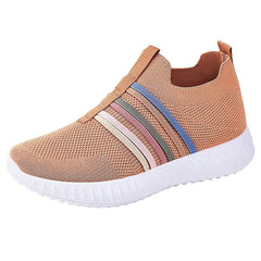 StrideAir Knit Slip-On Sneakers | Mesh Upper, Arch Support, Lightweight PVC Sole