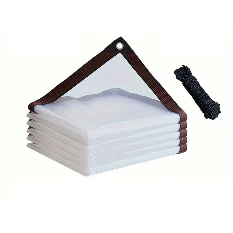 Translucent Outdoor PE Tarp | Insulated Garden & Shelter Cover With Grommets