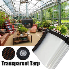 Translucent Outdoor PE Tarp | Insulated Garden & Shelter Cover With Grommets