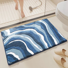 Ultra-Absorbent Microfiber Bath Rug with Non-Slip Backing – Plush Comfort for Bathroom Safety