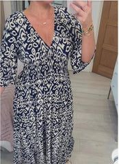 Valora Floral Maxi Dress | Loose Fit, Recycled Polyester Blend