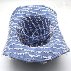 Varell Distressed Denim Hat | Comfortable Fit, Western Style