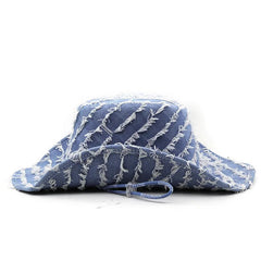 Varell Distressed Denim Hat | Comfortable Fit, Western Style