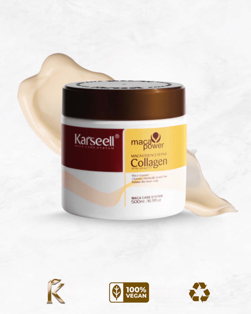 Collagen Hair Mask for Deep Hydration and Frizz Control | Hair Mask for Dry Hair 