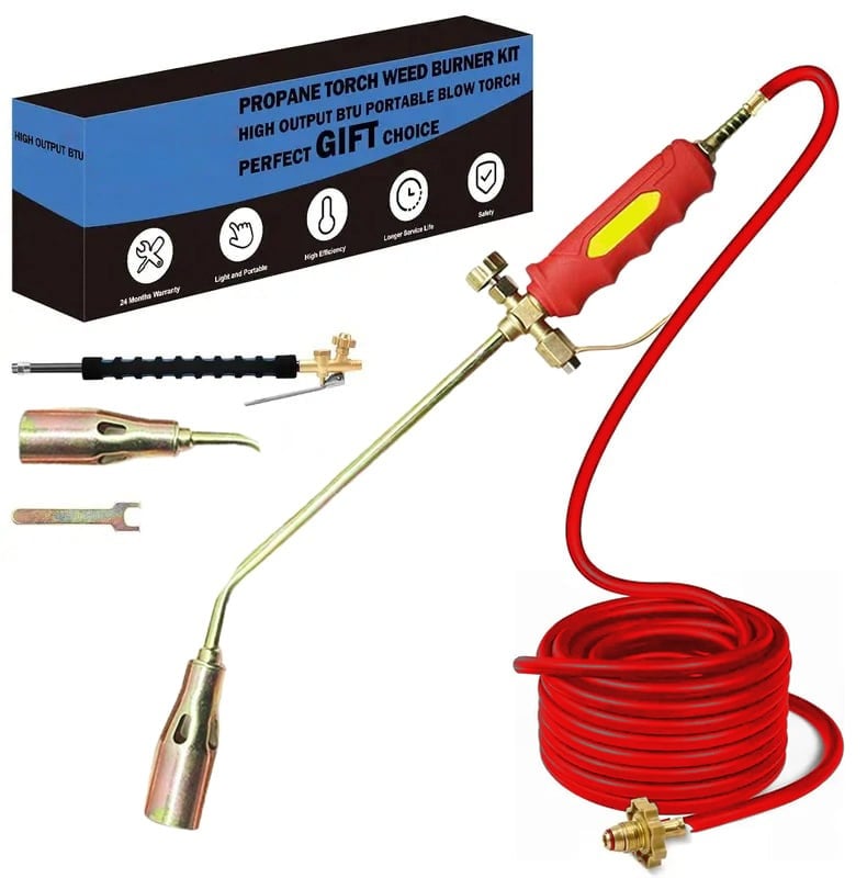 Wildroot 1,900,000 BTU Propane Yard Torch | 10-Ft Hose for Weed and Ice Control