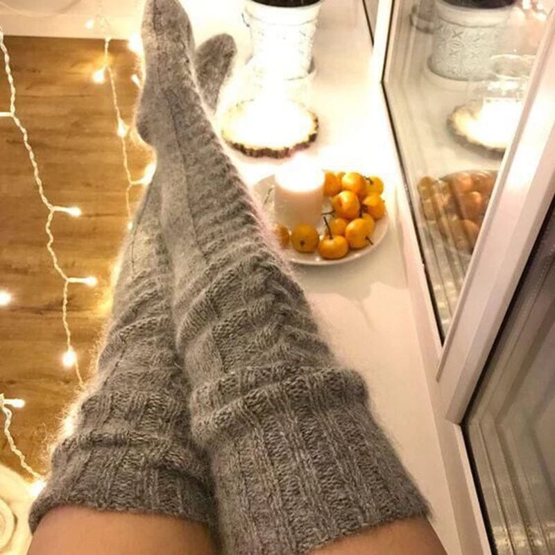 FrostGuard Women's Wool Socks | Over-the-Knee, Ultra-Light and Cozy 