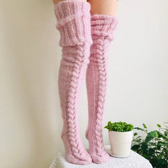 FrostGuard Women's Wool Socks | Over-the-Knee, Ultra-Light and Cozy 